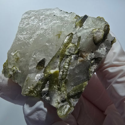 Seltene Wasssermelonen Turmalin auf Quarz Stufe Karabib, Namibia 69*45*35mm #12794