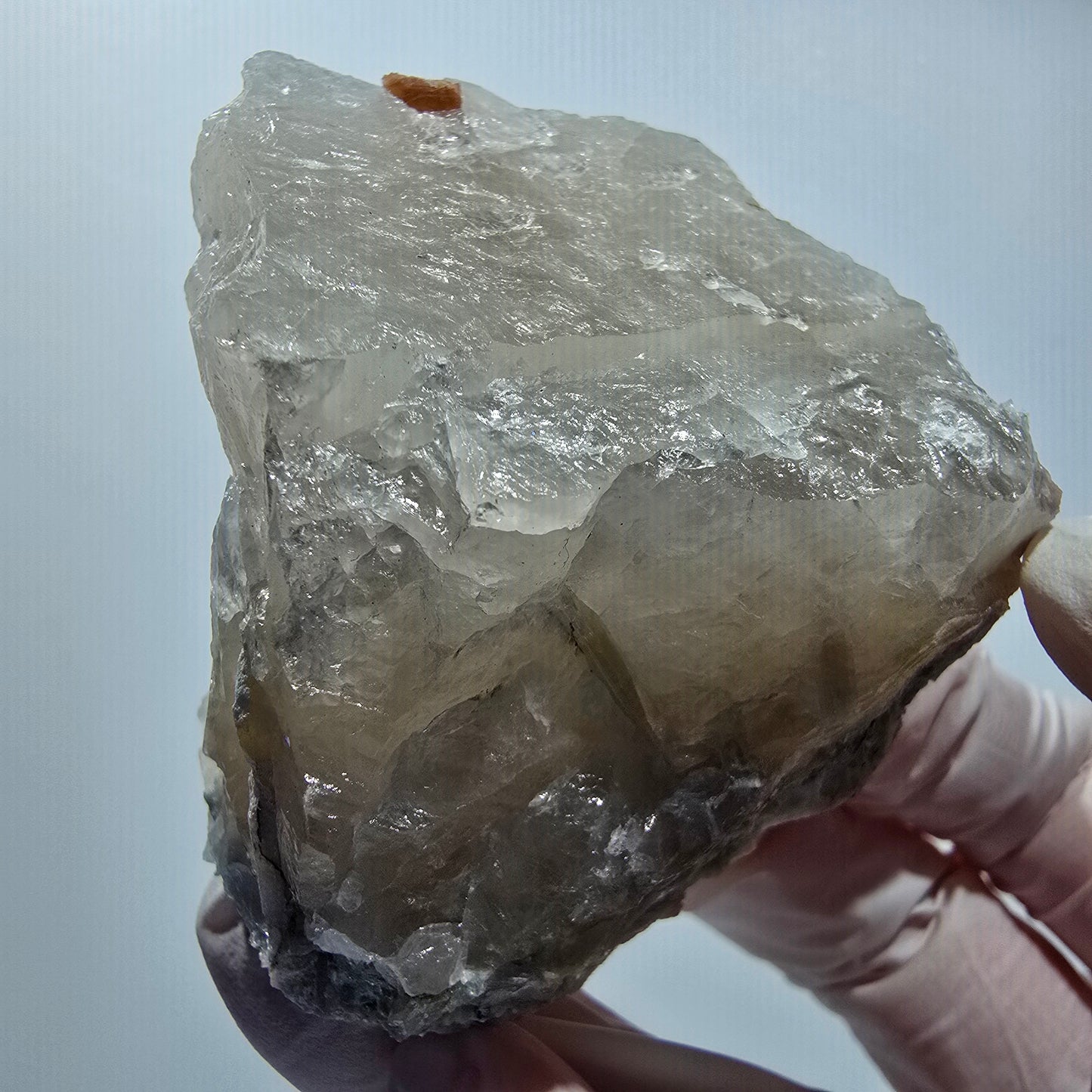 Seltene Elbait Turmalin auf Quarz Stufe Karabib, Namibia 50*49*48mm #12795
