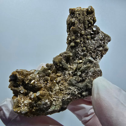 Rare Muscovite, Schorl Tourmaline, Hyalite Opal Specimen Erongo Namibia 70*43*40mm #12799
