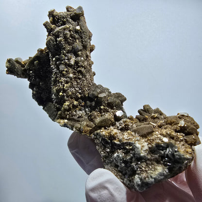 Rare Muscovite, Schorl Tourmaline, Hyalite Opal Specimen Erongo Namibia 70*43*40mm #12799