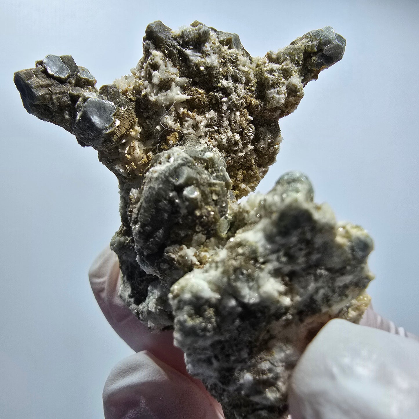 Seltene Muskovit, Orthoklas Hyalit Opal Stufe Erongo Namibia 46*44*40mm #12801