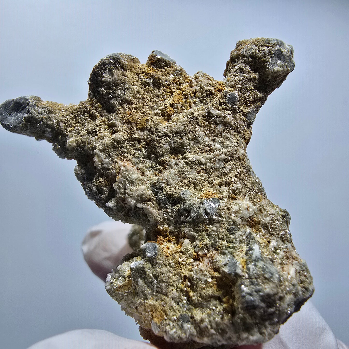 Seltene Muskovit, Orthoklas Hyalit Opal Stufe Erongo Namibia 46*44*40mm #12801