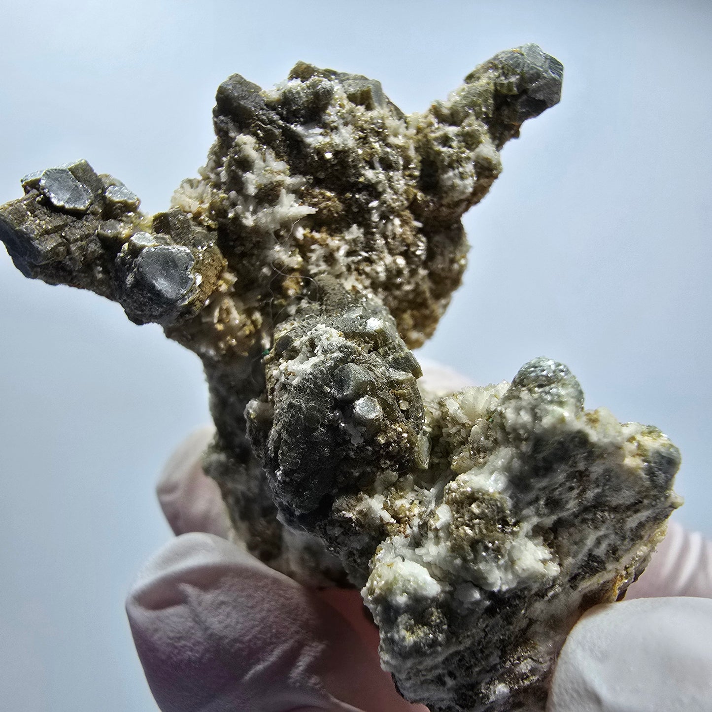Seltene Muskovit, Orthoklas Hyalit Opal Stufe Erongo Namibia 46*44*40mm #12801