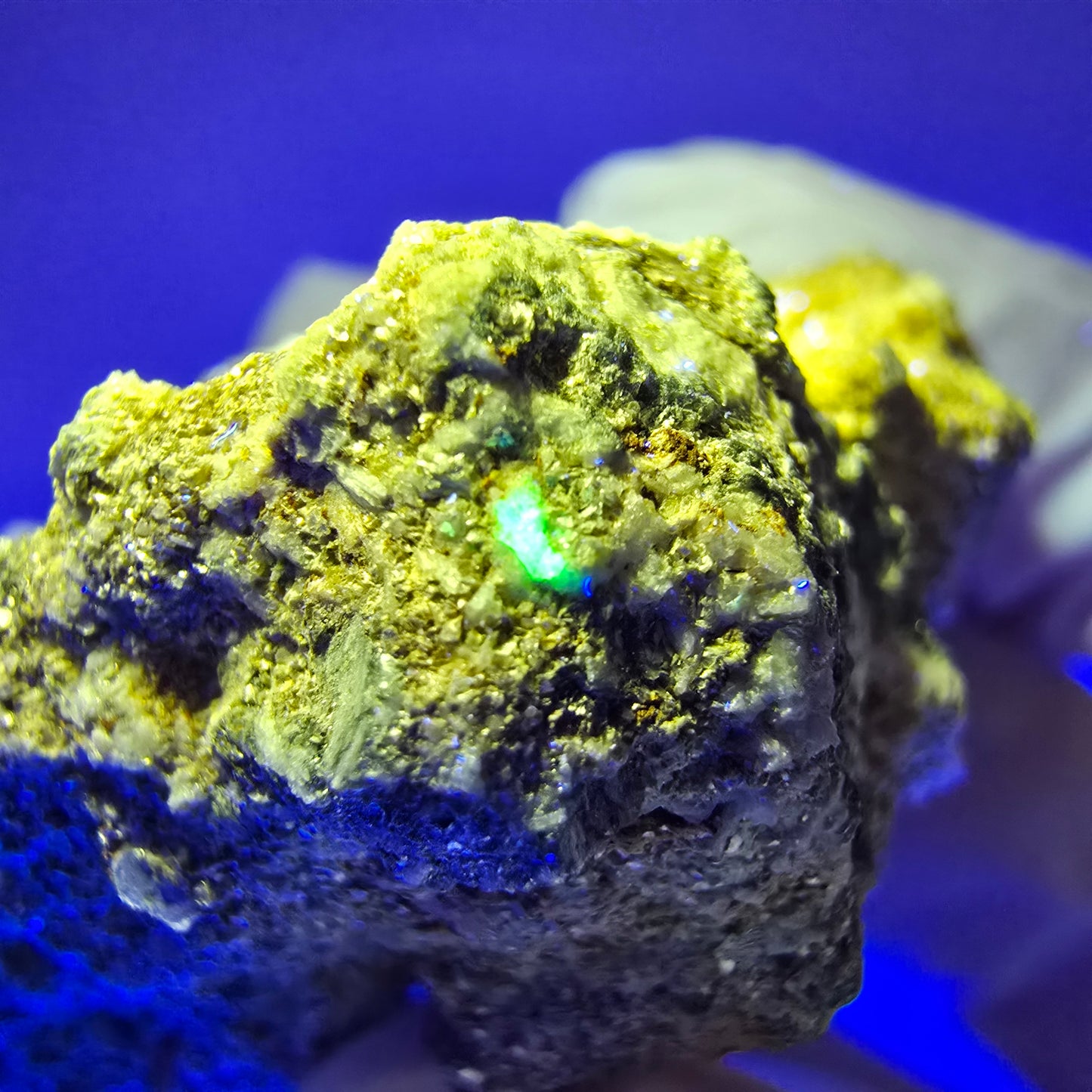 Seltene Muskovit, Orthoklas Hyalit Opal Stufe Erongo Namibia 46*44*40mm #12801