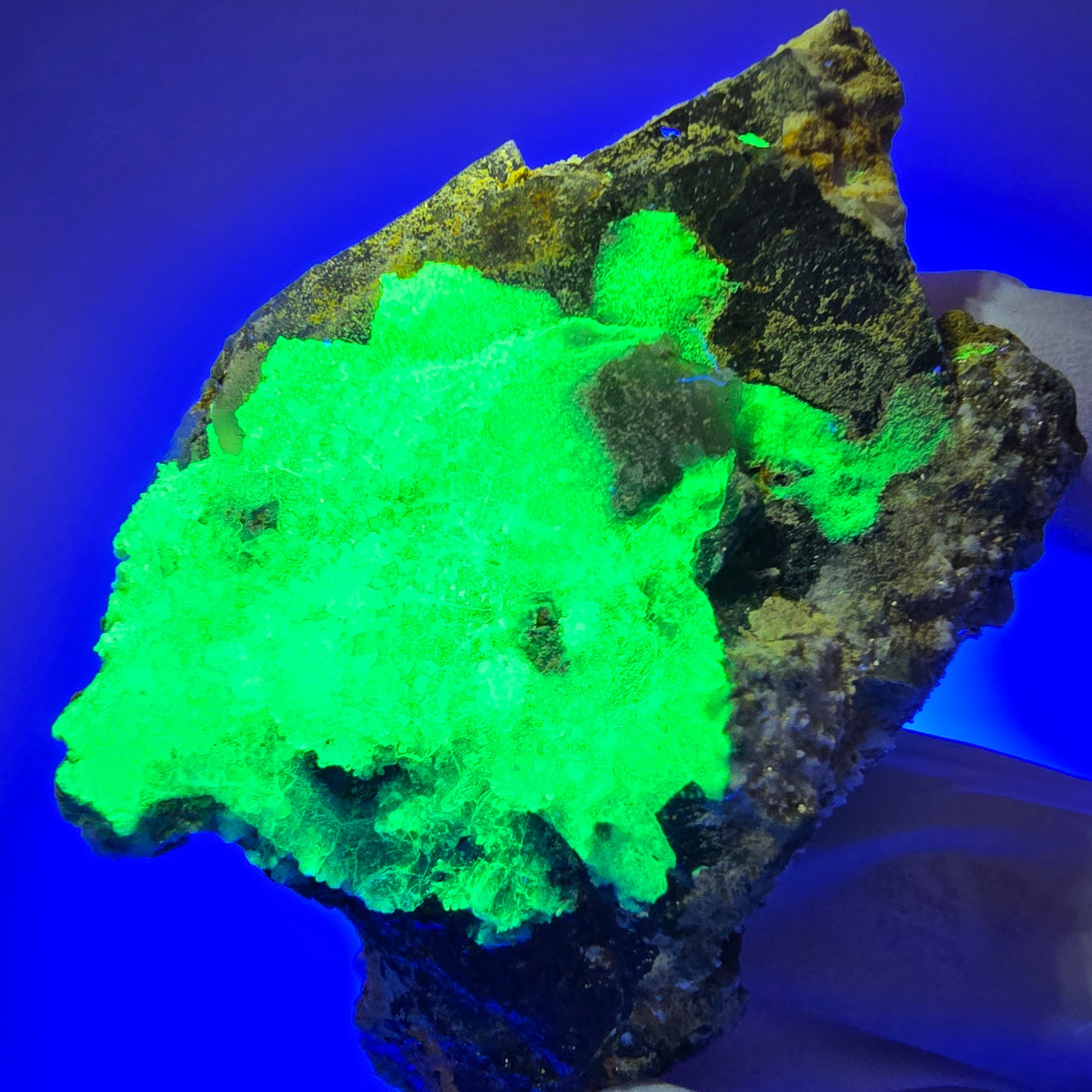 Muskovit, Rauchquarz, Schörl Turmalin, Hyalit Opal Erongo Namibia 62*47*25mm #12802
