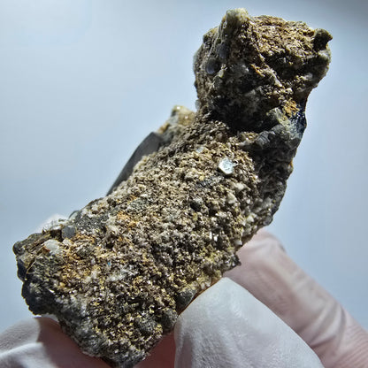 Muskovit, Rauchquarz, Schörl Turmalin, Hyalit Opal Erongo Namibia 62*47*25mm #12802