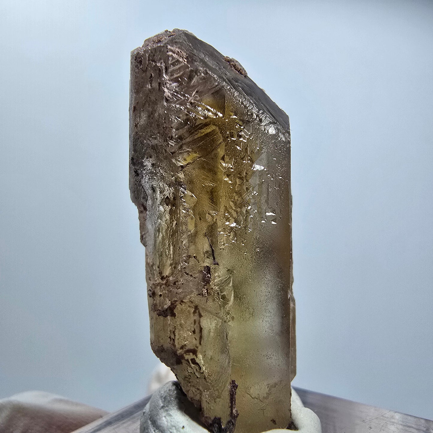Seltener Baryt X Kristall, braun gelb Brukkaros, Namibia 40*17*16mm #12805