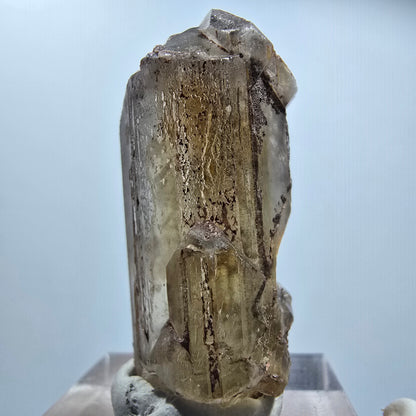 Seltener Baryt X Kristall, braun gelb Brukkaros, Namibia 40*17*16mm #12805