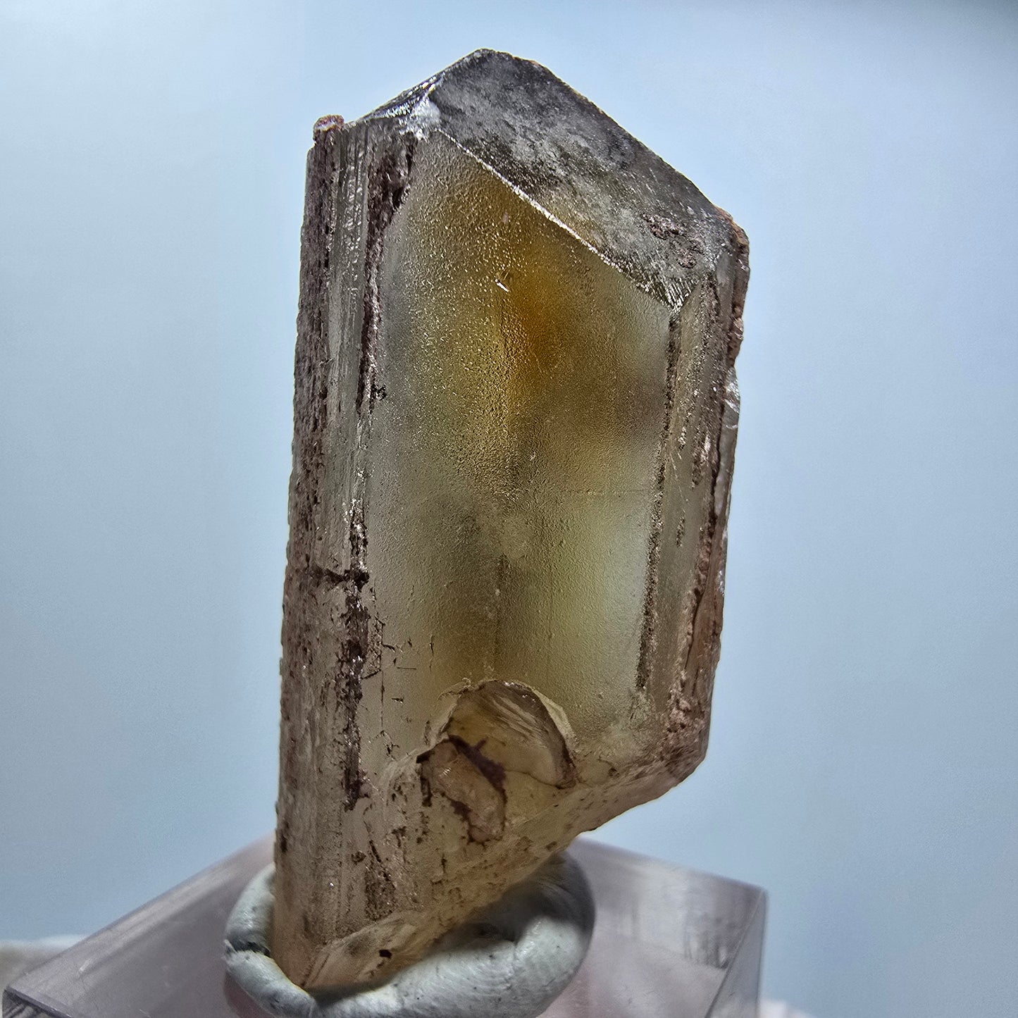 Seltener Baryt X Kristall, braun gelb Brukkaros, Namibia 44*20*20mm #12807