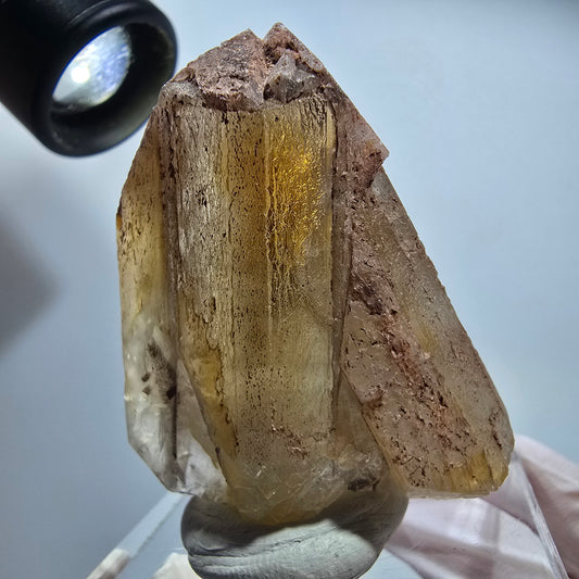 Seltene Baryt XX Stufe, braun gelb Brukkaros, Namibia 54*44*21mm #12808