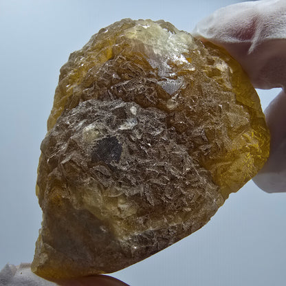 Seltenne Phantom Fluorit Würfel Stufe, gestuft, gelb Omehane, Namibia 54*44*20mm #12809