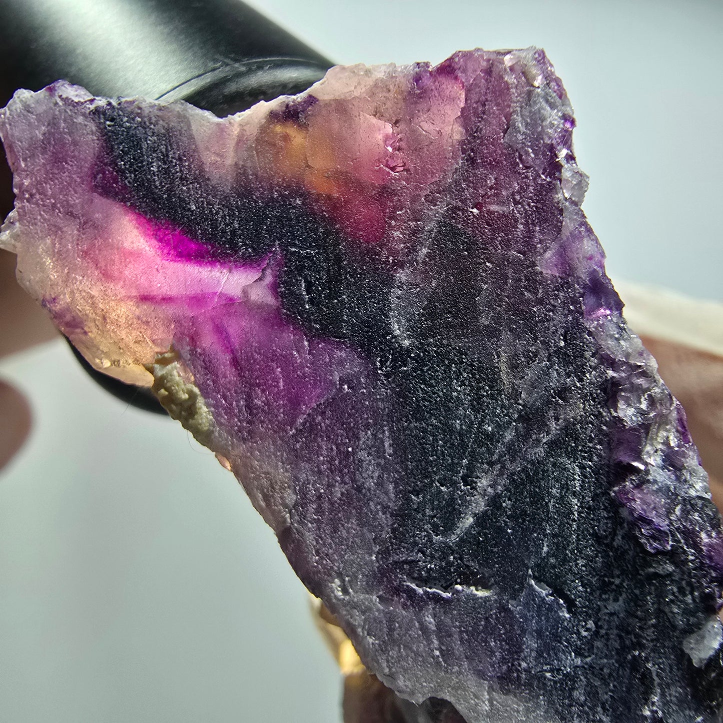 Phantom Fluorit Würfel Stufe, lila weiß Brandberg, Namibia 57*45*31mm #12811