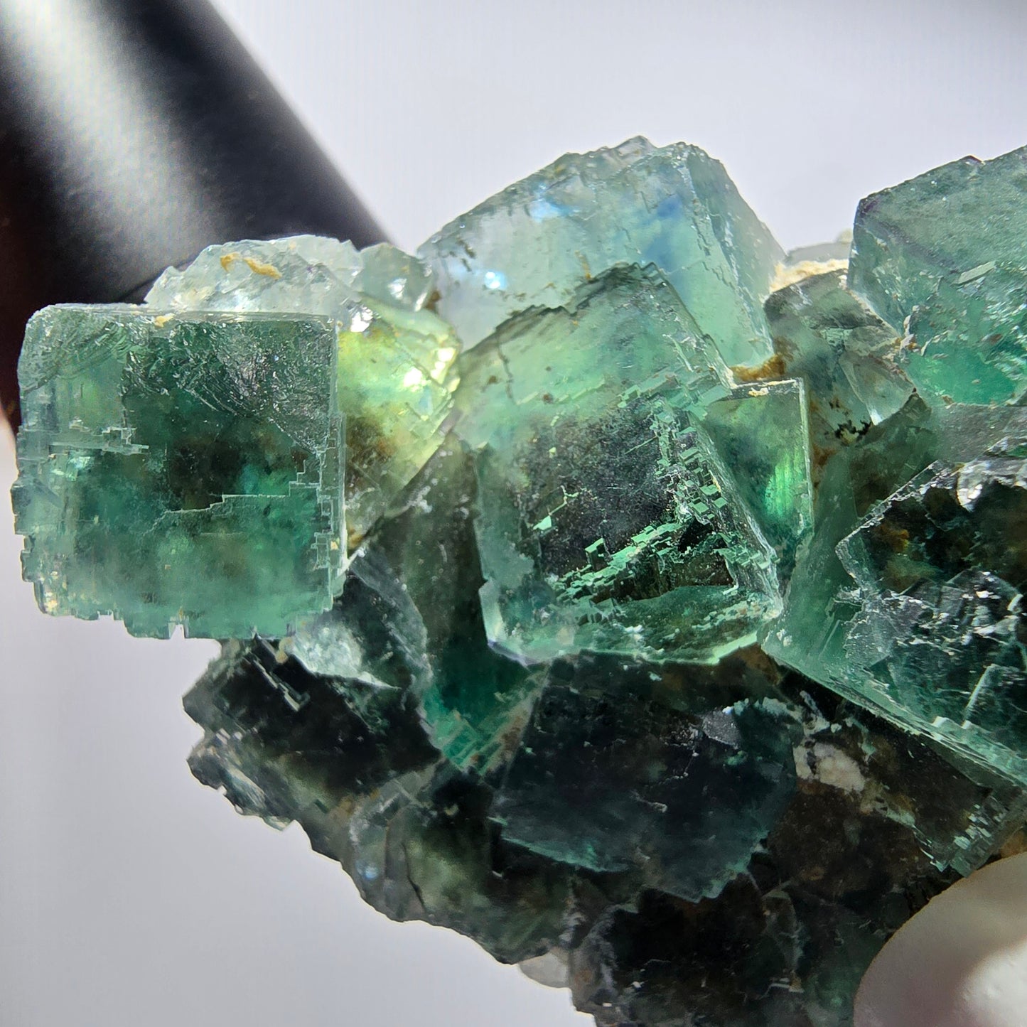 Phantom Fluorit Würfel Stufe, grün parkettiert Okorusu, Namibia 59*49*24mm #12812