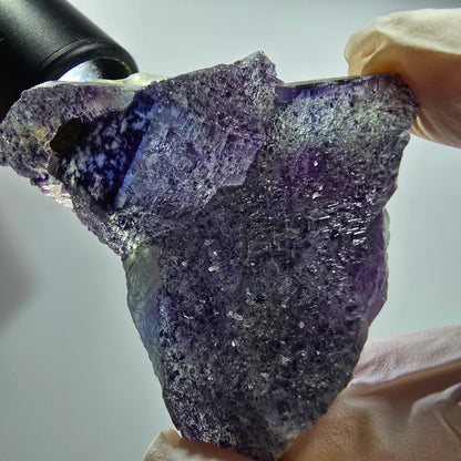 Seltene Phantom Fluorit Würfel Stufe, blau grün lila Omehane, Namibia 62*56*23mm #12814
