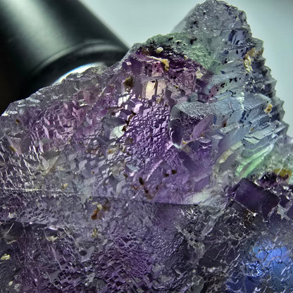 Seltene Phantom Fluorit Würfel Stufe, blau grün lila Omehane, Namibia 62*56*23mm #12814