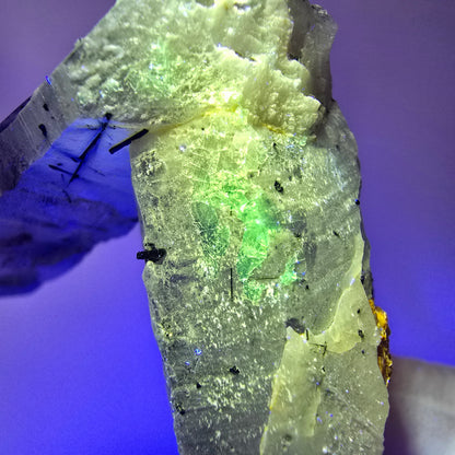 Skelett Rauchquarz Zepter, Schörl Turmalin, Hyalit Opal Stufe Erongo, Namibia 70*59*28mm #12816