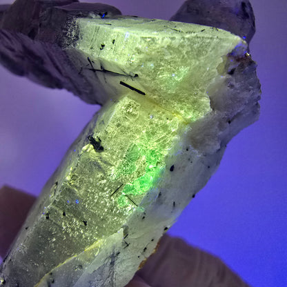 Skelett Rauchquarz Zepter, Schörl Turmalin, Hyalit Opal Stufe Erongo, Namibia 70*59*28mm #12816