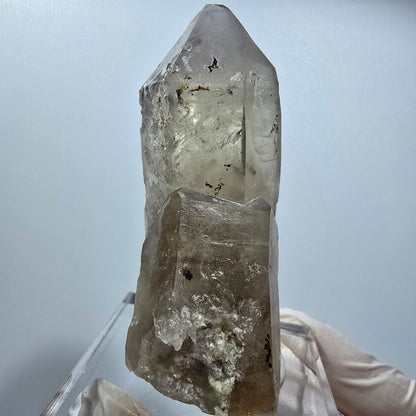 Skelett Rauchquarz mit Hyalit Opal Stufe Erongo, Namibia 72*44*36mm #12817