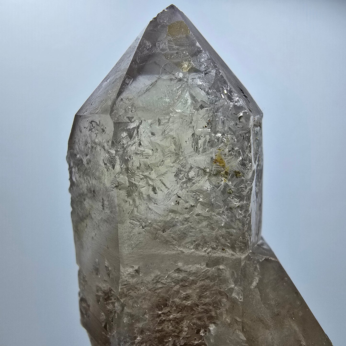 Skelett Rauchquarz mit Hyalit Opal Stufe Erongo, Namibia 72*44*36mm #12817