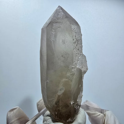 Skelett Rauchquarz Zwilling, Schörl Turmalin, Muskovit Erongo Namibia 72*49*27mm #12818