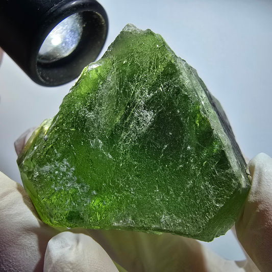 Phantom Fluorit Kristall, grün Erongo, Namibia 63*53*37mm #12820