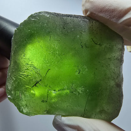 Phantom Fluorit Kristall, grün Erongo, Namibia 63*53*37mm #12820