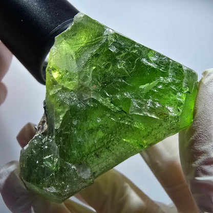 Phantom Fluorit Kristall, grün Erongo, Namibia 63*53*37mm #12820