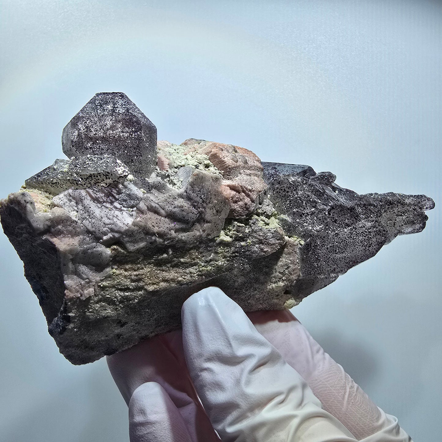 Große Skelett Rauchquarz auf Orthoklas Stufe Erongo, Namibia 115*64*30mm #12825