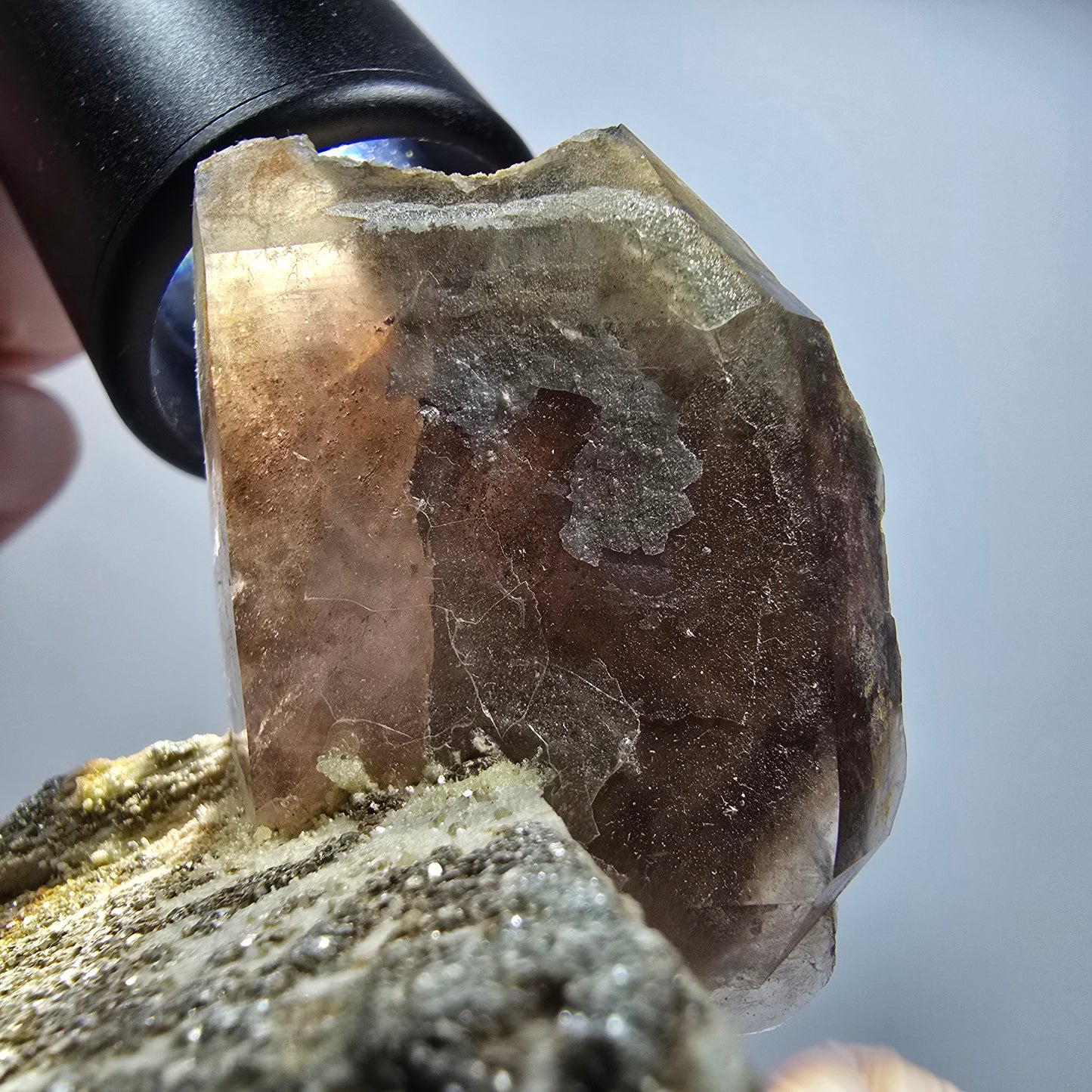Seltene Rauchquarz, Hyalit Opal, Orthoklas Stufe Erongo, Namibia 89*82*41mm #12827