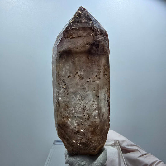 Enhydro Phantom Amethyst Zepter Doppelender 4x Blase (groß) Goboboseb, Namibia 94*34*33mm #12834