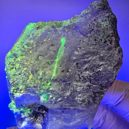 Skelett Rauchquarz, Phantom Fluorit, Hyalit Opal Erongo, Namibia 106*50*32mm #12839