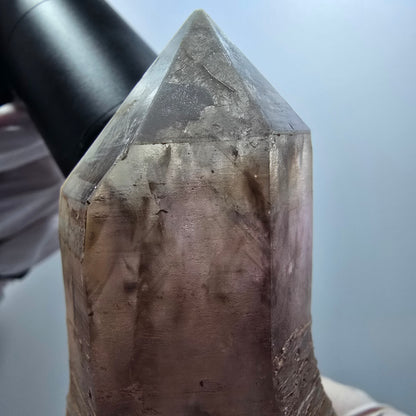 Phantom Skelet Zepter Rauchquarz Spitze Erongo, Namibia 72*41*38mm #12840