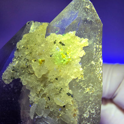 Klare Skelektt Rauchquarz, Hyalit Opal Stufe Erongo, Namibia 103*58*34mm #12841