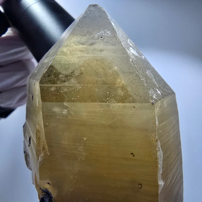 XL Rauchquarz, Fluorit, Schörl Turmalin, Hyalit Opal, Muskovit Erongo, Namibia 127*65*48mm #12842