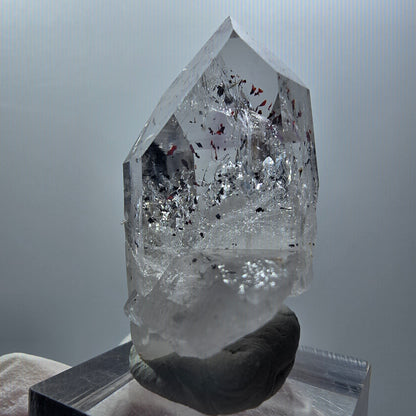 Enhydro Harlekin Phantom Amethyst, 1x Blase Streep Mine Goboboseb Namibia 40*31*22mm #12857