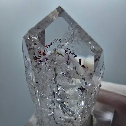 Enhydro Harlekin Phantom Amethyst, 1x Blase Streep Mine Goboboseb Namibia 40*31*22mm #12857