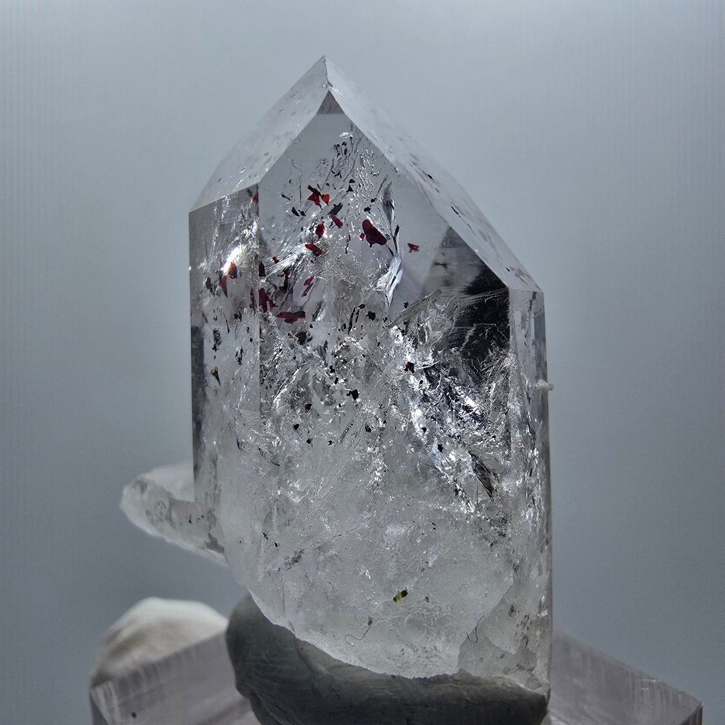 Enhydro Harlekin Phantom Amethyst, 1x Blase Streep Mine Goboboseb Namibia 40*31*22mm #12857
