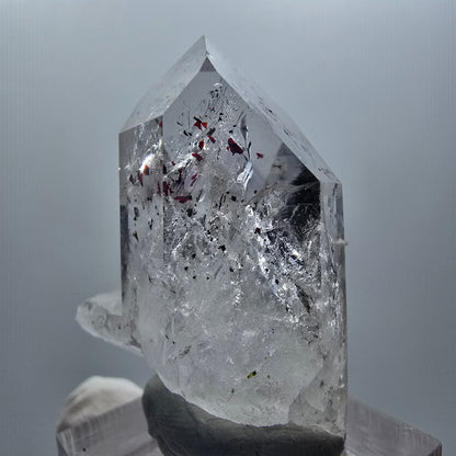 Enhydro Harlekin Phantom Amethyst, 1x Blase Streep Mine Goboboseb Namibia 40*31*22mm #12857