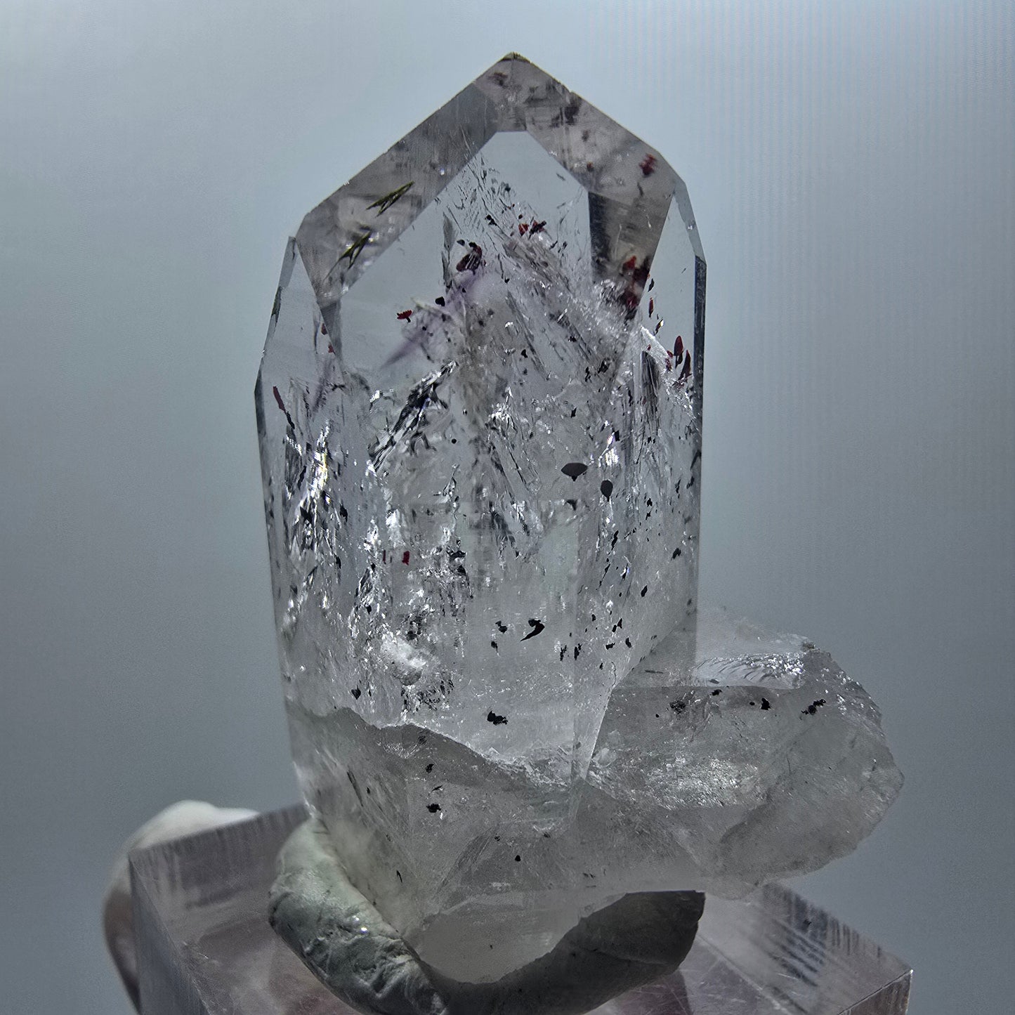 Enhydro Harlekin Phantom Amethyst, 1x Blase Streep Mine Goboboseb Namibia 40*31*22mm #12857