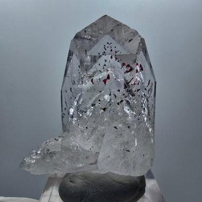 Enhydro Harlekin Phantom Amethyst, 1x Blase Streep Mine Goboboseb Namibia 40*31*22mm #12857