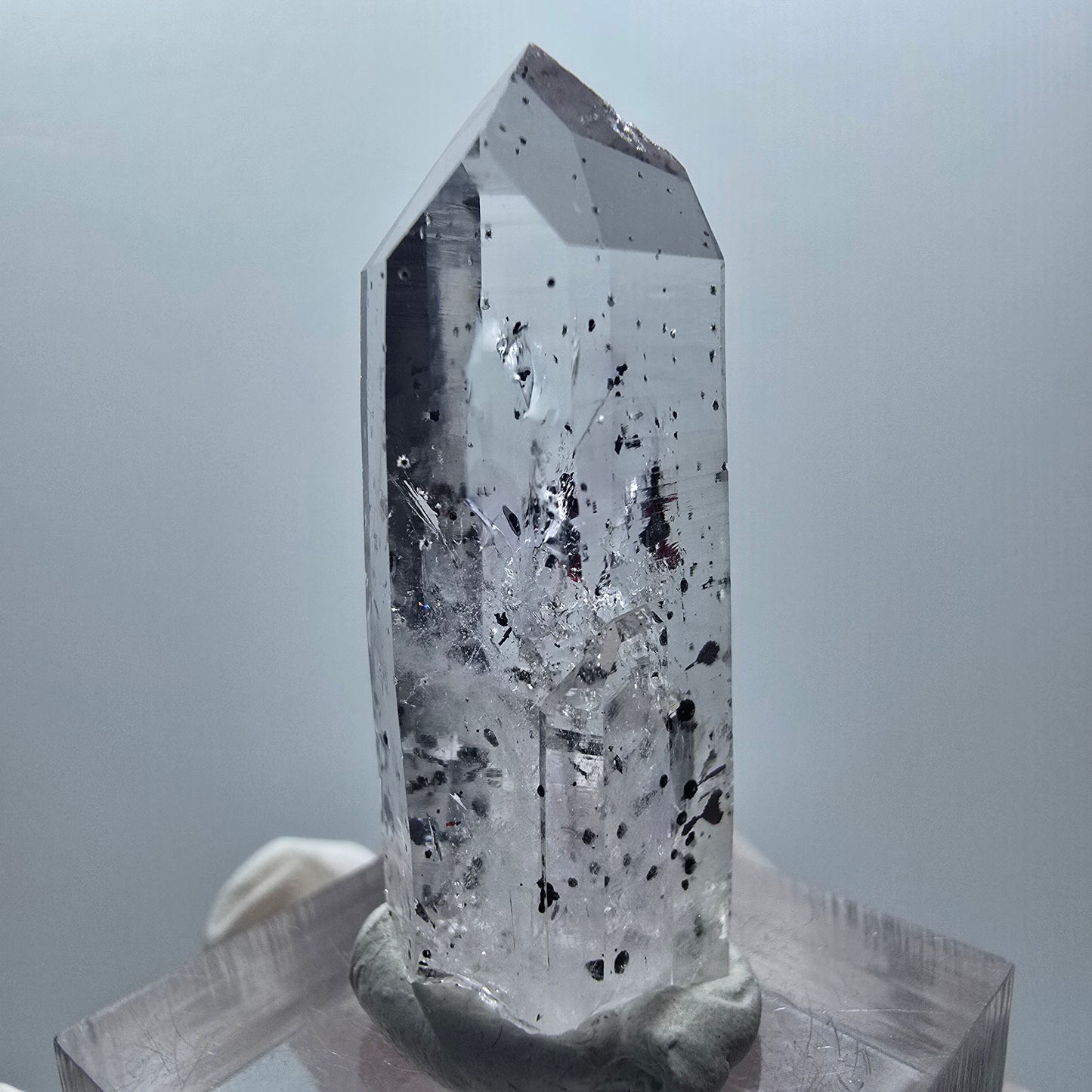 Enhydro Harlekin Phantom Amethyst, 1x Blase Streep Mine Goboboseb Namibia 38*15*12mm #12858