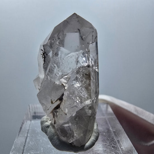 Enhydro Harlekin Phantom Quarz, 1x Blase Streep Mine Goboboseb Namibia 31*24*15mm #12859