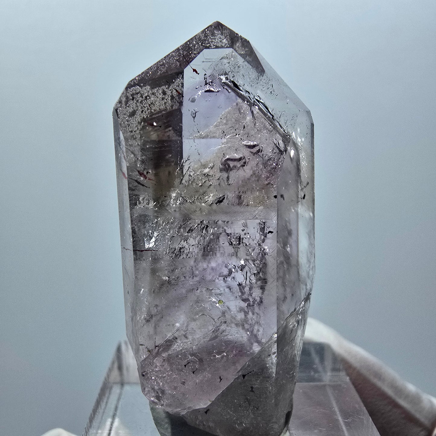 Enhydro Harlekin Phantom Amethyst, 1x Blase Streep Mine Goboboseb Namibia 40*20*13mm #12861