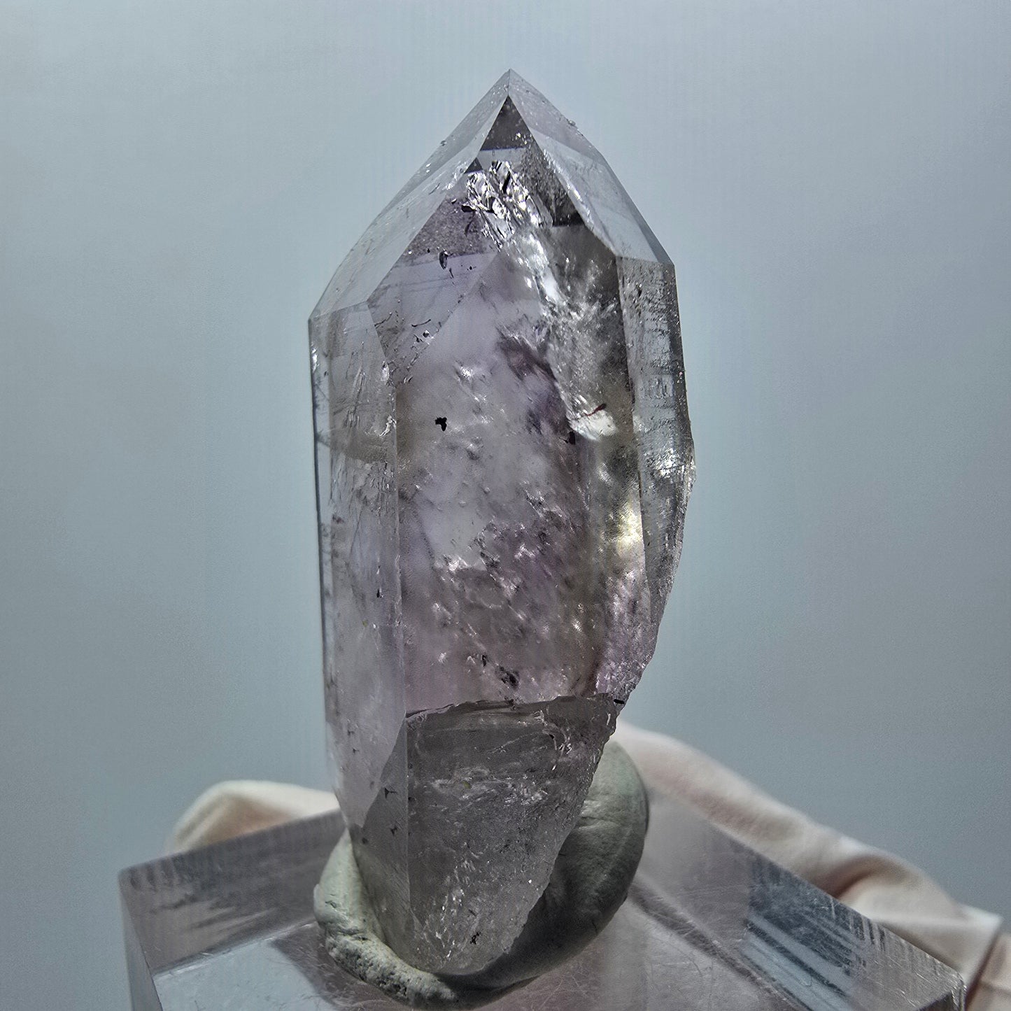 Enhydro Harlekin Phantom Amethyst, 1x Blase Streep Mine Goboboseb Namibia 40*20*13mm #12861
