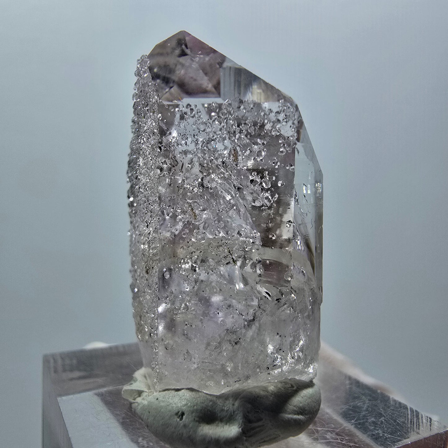Enhydro Phantom Amethyst mit Analcim, Hämatit, 2x Blase Streep Mine, Namibia 33*20*14mm #12863
