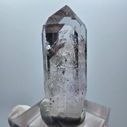 Enhydro Phantom Amethyst mit Hämatit, große Blase Streep Mine Goboboseb Namibia 39*15*13mm #12874