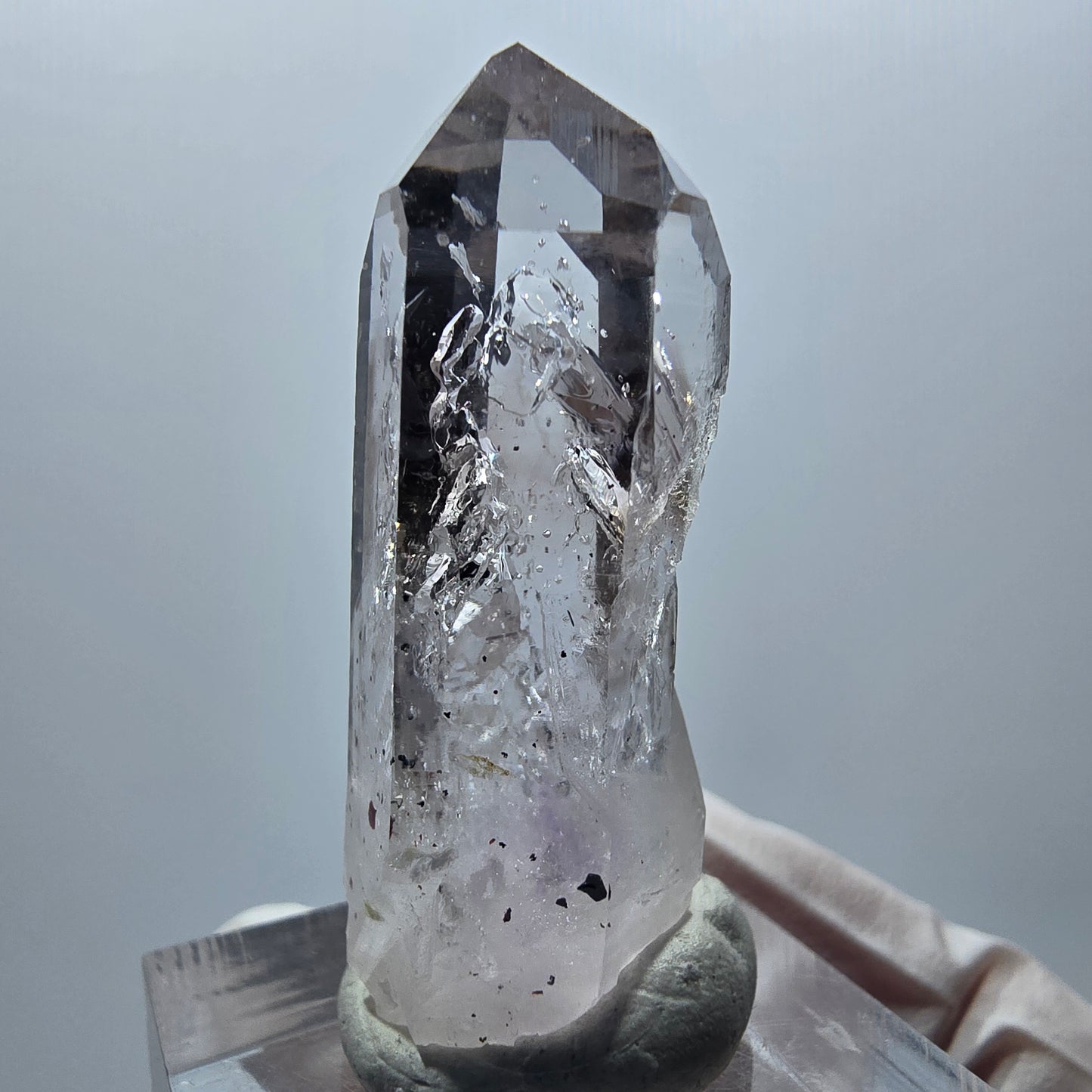 Enhydro Phantom Amethyst mit Hämatit, große Blase Streep Mine Goboboseb Namibia 39*15*13mm #12874