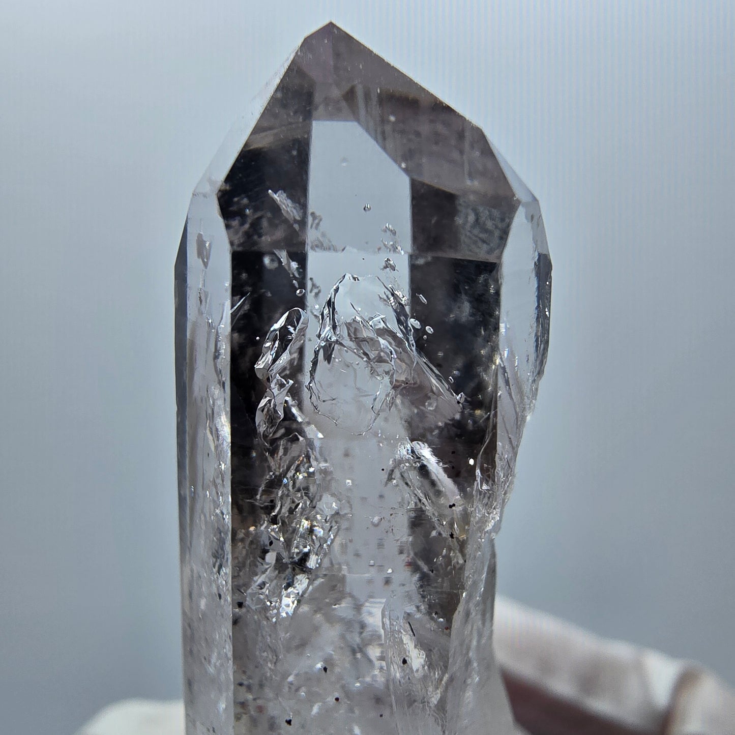 Enhydro Phantom Amethyst mit Hämatit, große Blase Streep Mine Goboboseb Namibia 39*15*13mm #12874