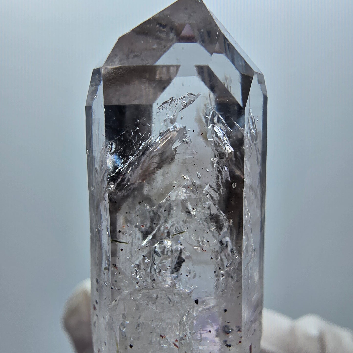 Enhydro Phantom Amethyst mit Hämatit, große Blase Streep Mine Goboboseb Namibia 39*15*13mm #12874