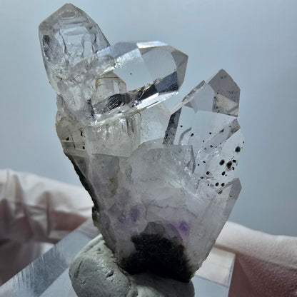 Phantom Amethyst mit Hämatit Stufe Streep Mine Goboboseb Namibia 41*25*13mm #12876